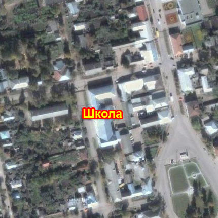 Спутниковый снимок центральной части Сапожка